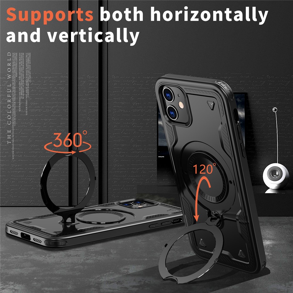 iPhone 11 - Protection Military Kickstand Black — estuche (foto 6 de 6)