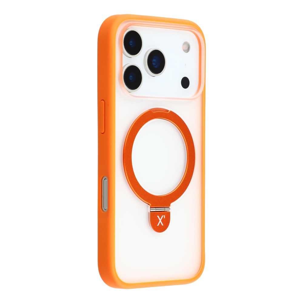 iPhone 17 Pro Max - X-LEVEL Metal Kickstand Orange — estuche