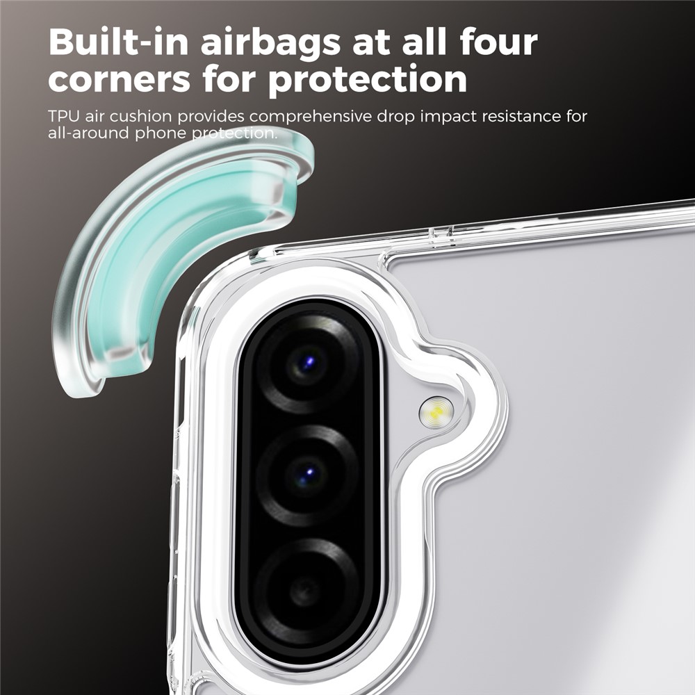 Samsung Galaxy A17 - ABEEL Magnetic Rotating Shockproof Silver — estuche (foto 7 de 11)