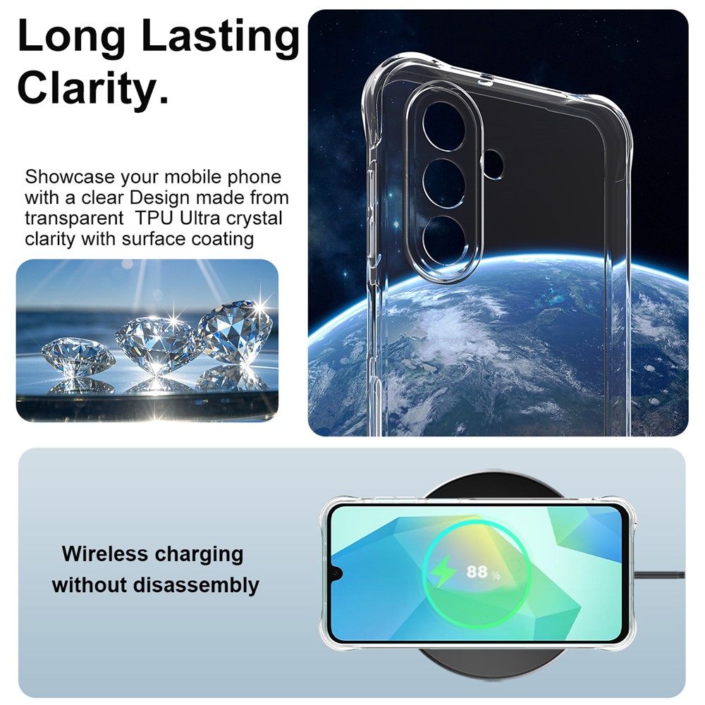 Samsung Galaxy A17 - IMAK TPU Transparent — estuche (foto 5 de 7)