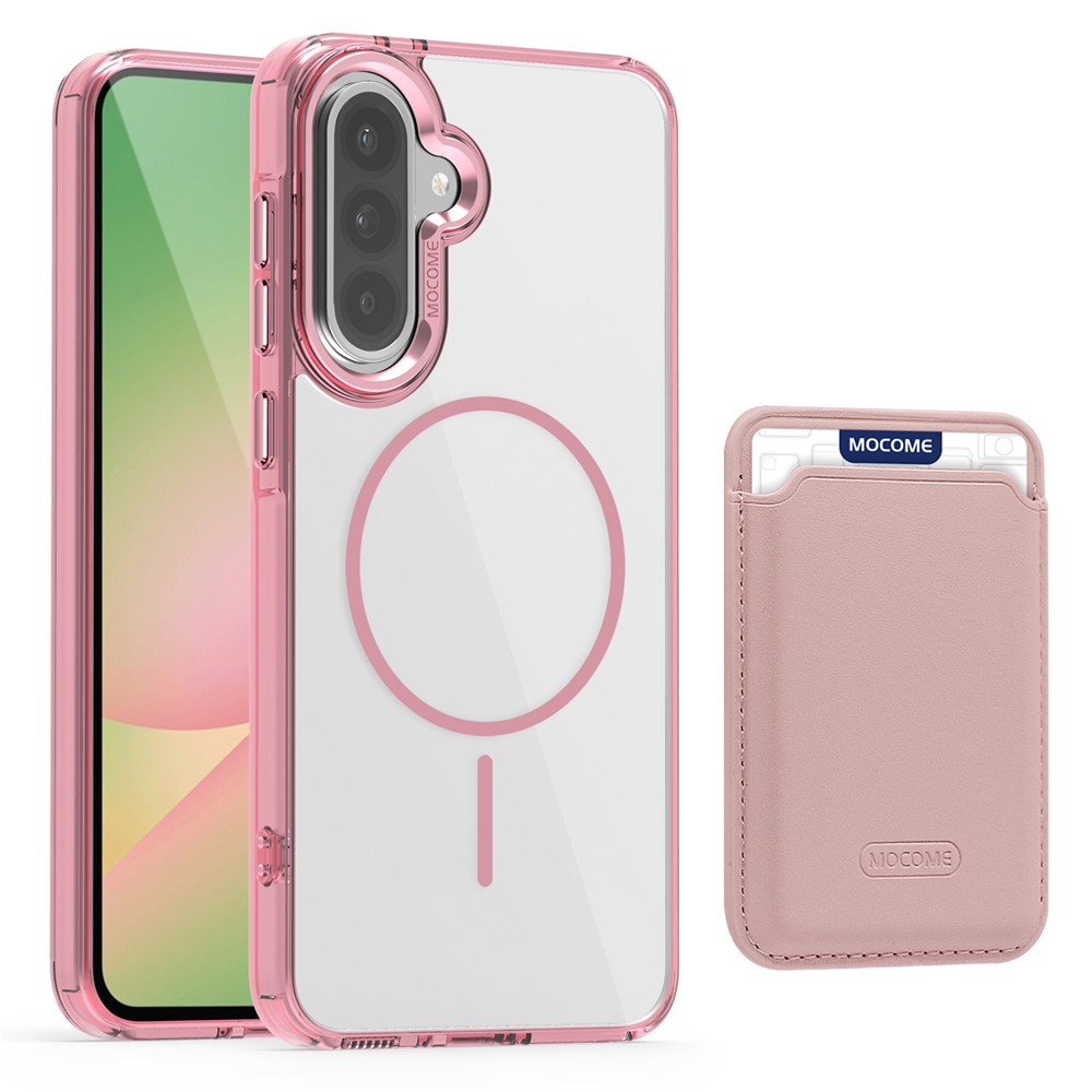 Samsung Galaxy A56/A36 - Hard Case With Wallet Pink — estuche