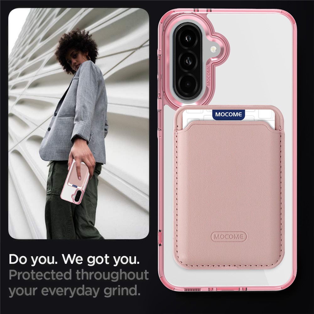 Samsung Galaxy A56/A36 - Hard Case With Wallet Pink — estuche (foto 6 de 7)