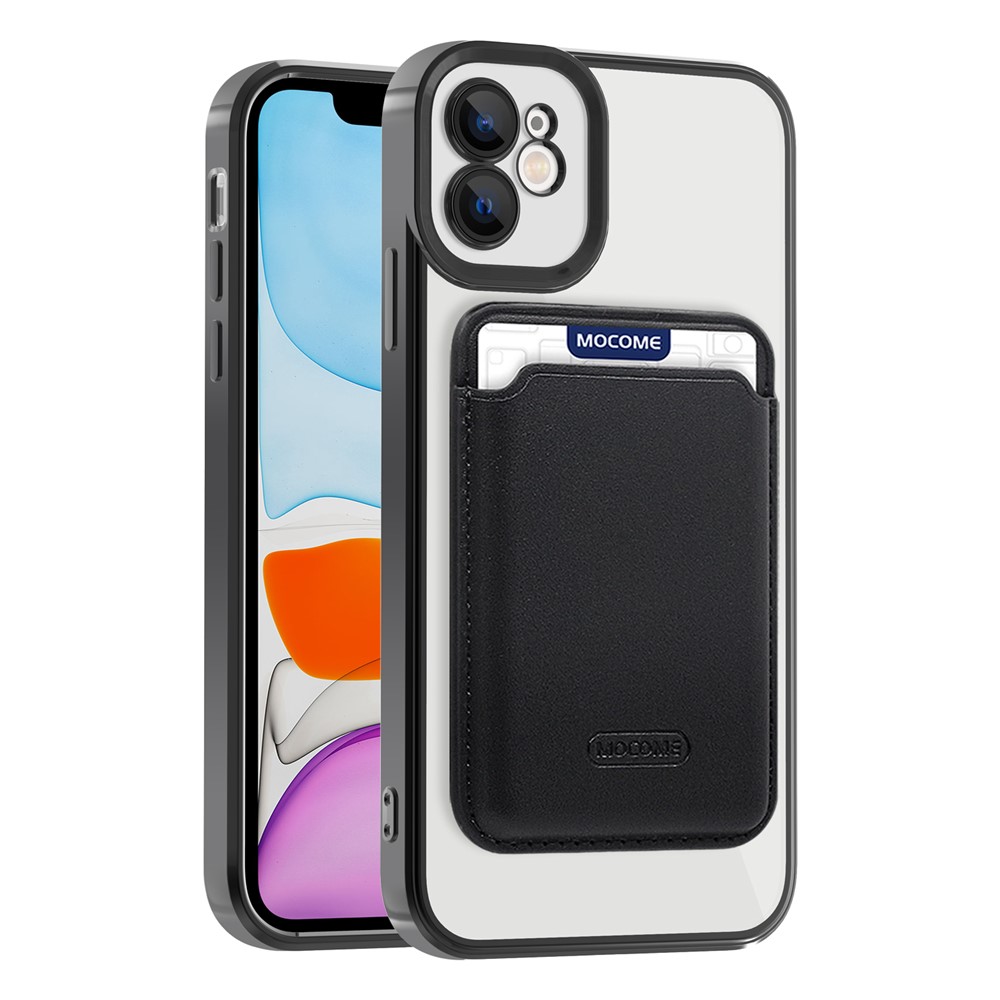 iPhone 11 - Hard Case With Wallet Black — estuche