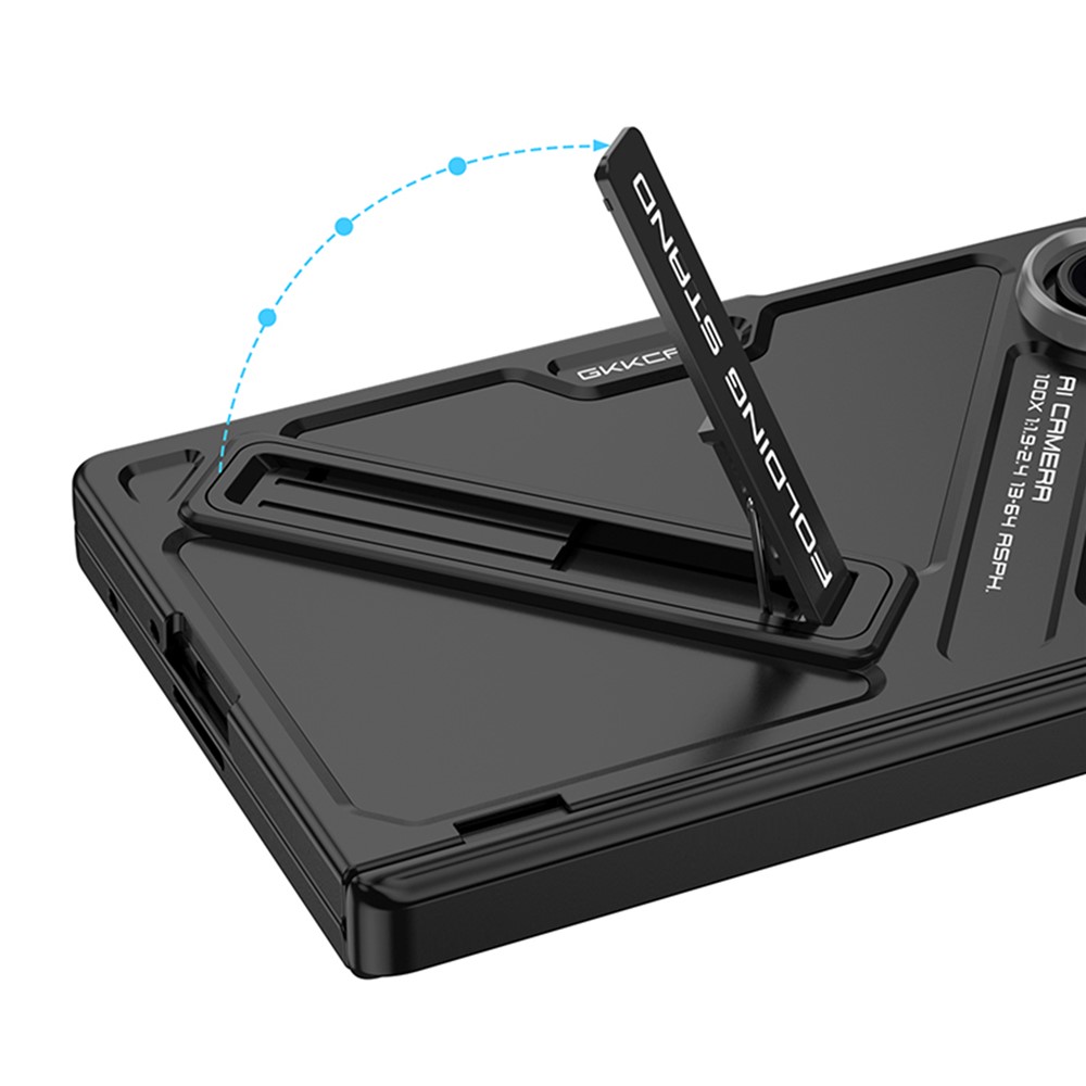 Samsung Galaxy Z Fold 7 - GKK Kickstand With Tempered Glass Black — estuche (foto 3 de 9)