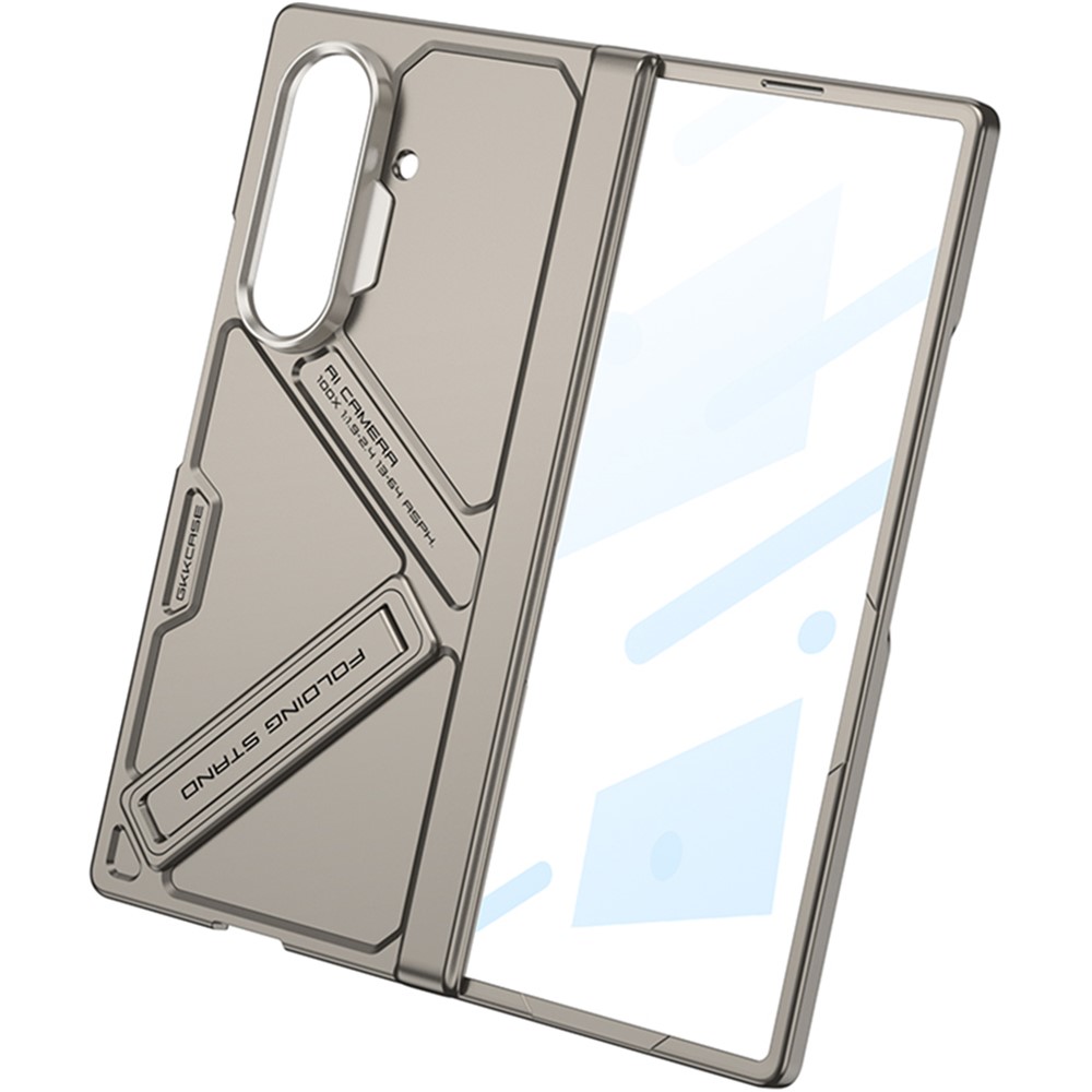 Samsung Galaxy Z Fold 7 - GKK Kickstand With Tempered Glass Black — estuche (foto 5 de 9)