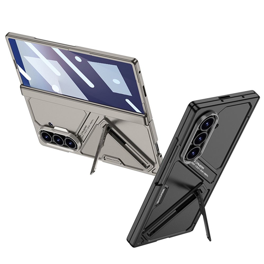 Samsung Galaxy Z Fold 7 - GKK Kickstand With Tempered Glass Black — estuche (foto 7 de 9)