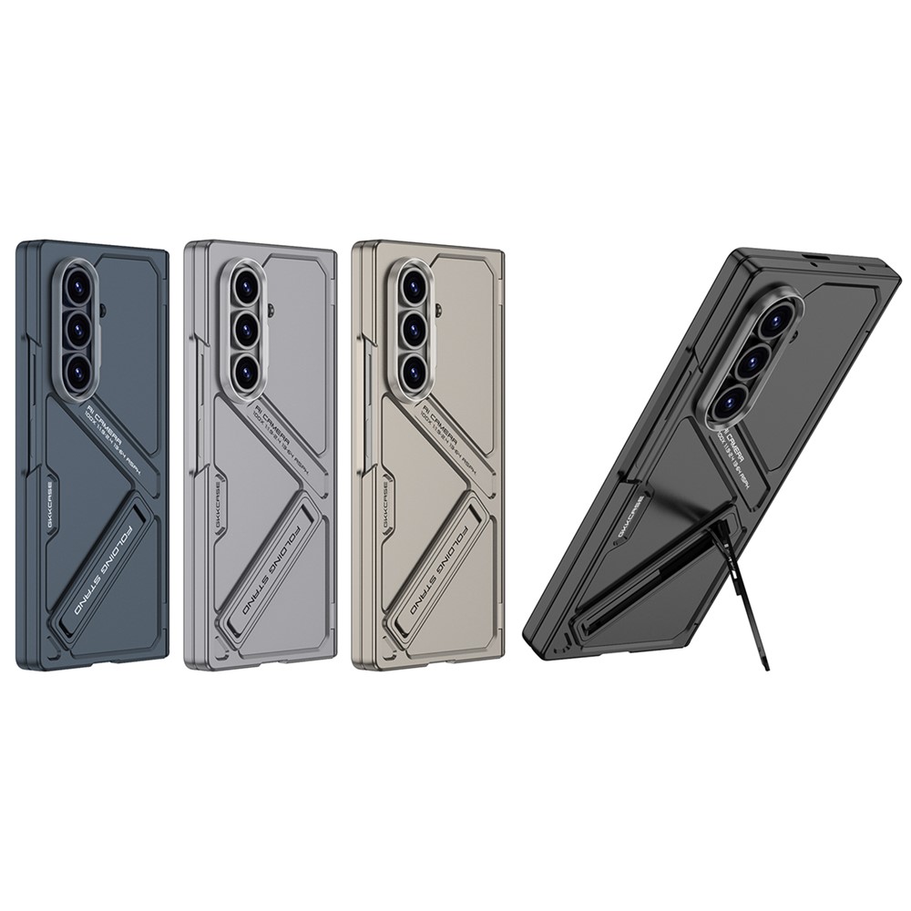 Samsung Galaxy Z Fold 7 - GKK Kickstand With Tempered Glass Black — estuche (foto 9 de 9)