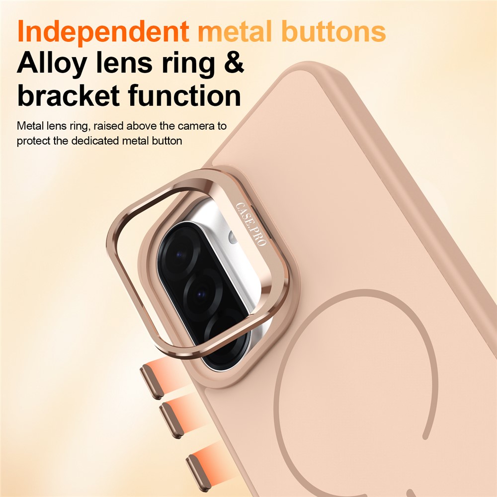 Samsung Galaxy A57 - Skin Touch Magnetic Kickstand Desert Gold — estuche (foto 6 de 7)