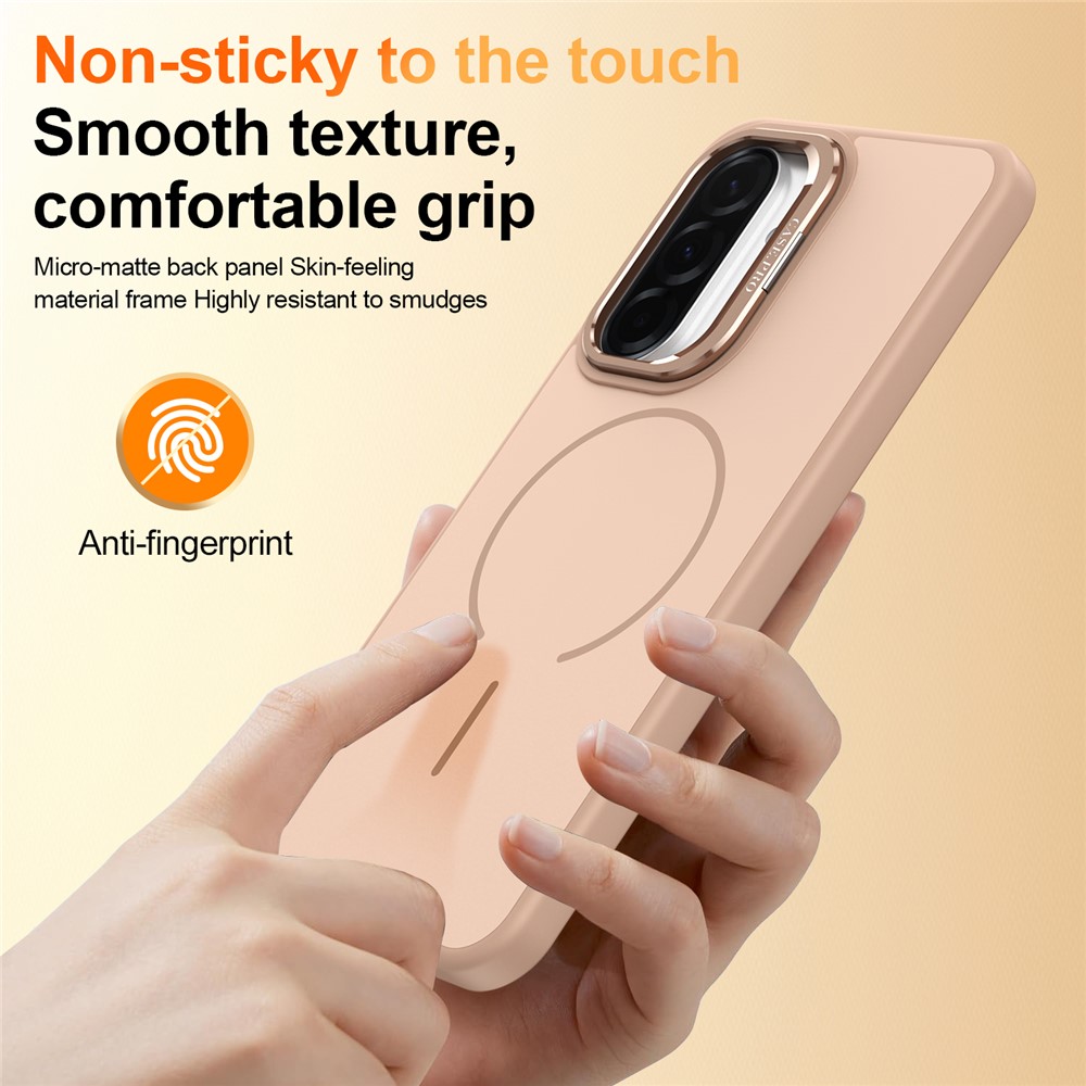 Samsung Galaxy A57 - Skin Touch Magnetic Kickstand Desert Gold — estuche (foto 7 de 7)