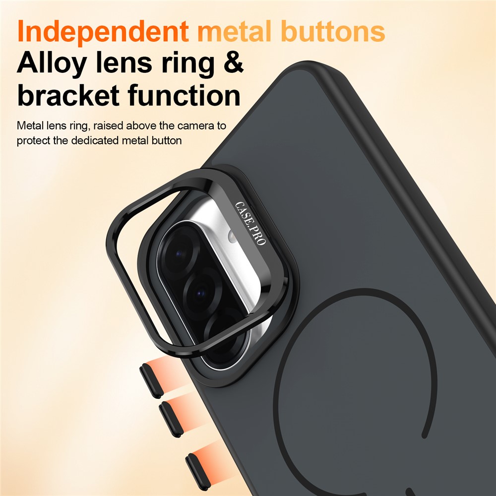 Samsung Galaxy A57 - Skin Touch Magnetic Kickstand Black — estuche (foto 6 de 7)