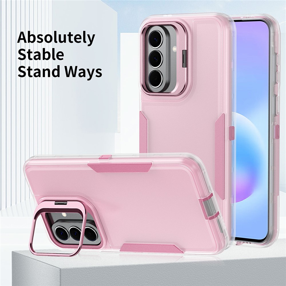 Samsung Galaxy A57 - TPU Hybrid Kickstand Transparent Pink — estuche (foto 6 de 9)