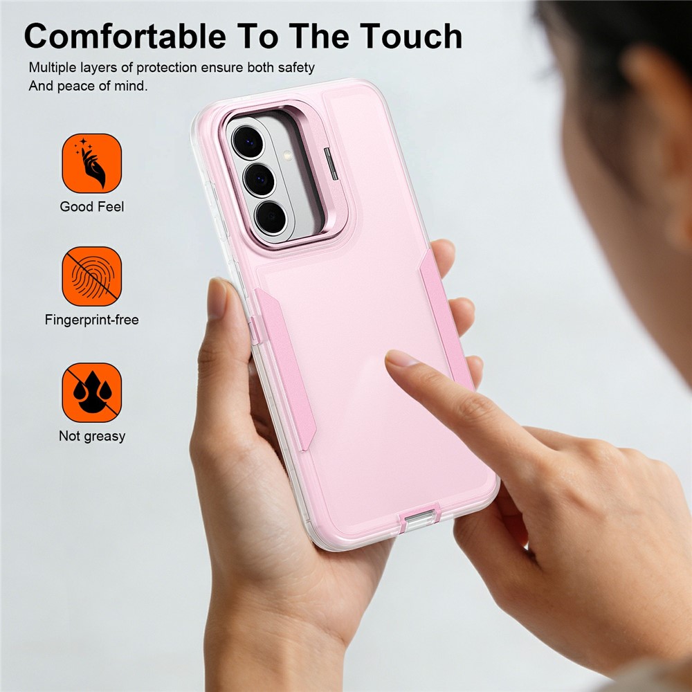 Samsung Galaxy A57 - TPU Hybrid Kickstand Transparent Pink — estuche (foto 7 de 9)