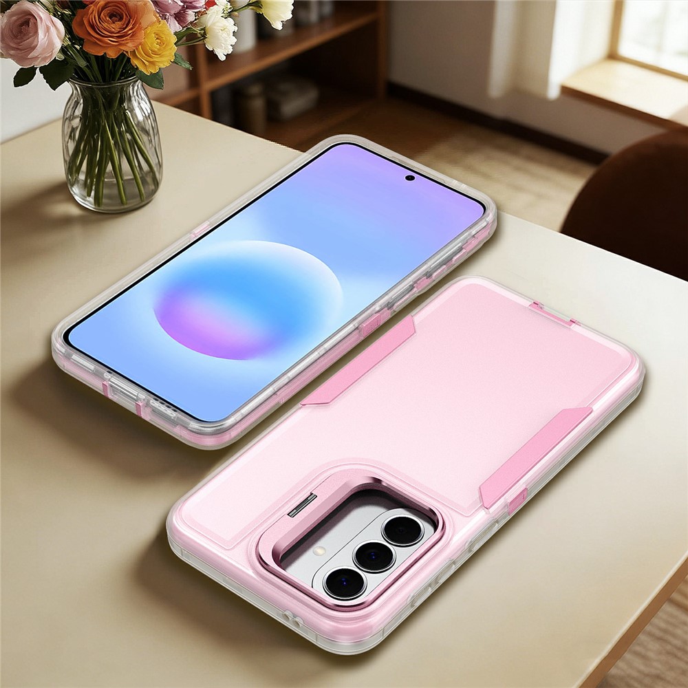 Samsung Galaxy A57 - TPU Hybrid Kickstand Transparent Pink — estuche (foto 9 de 9)