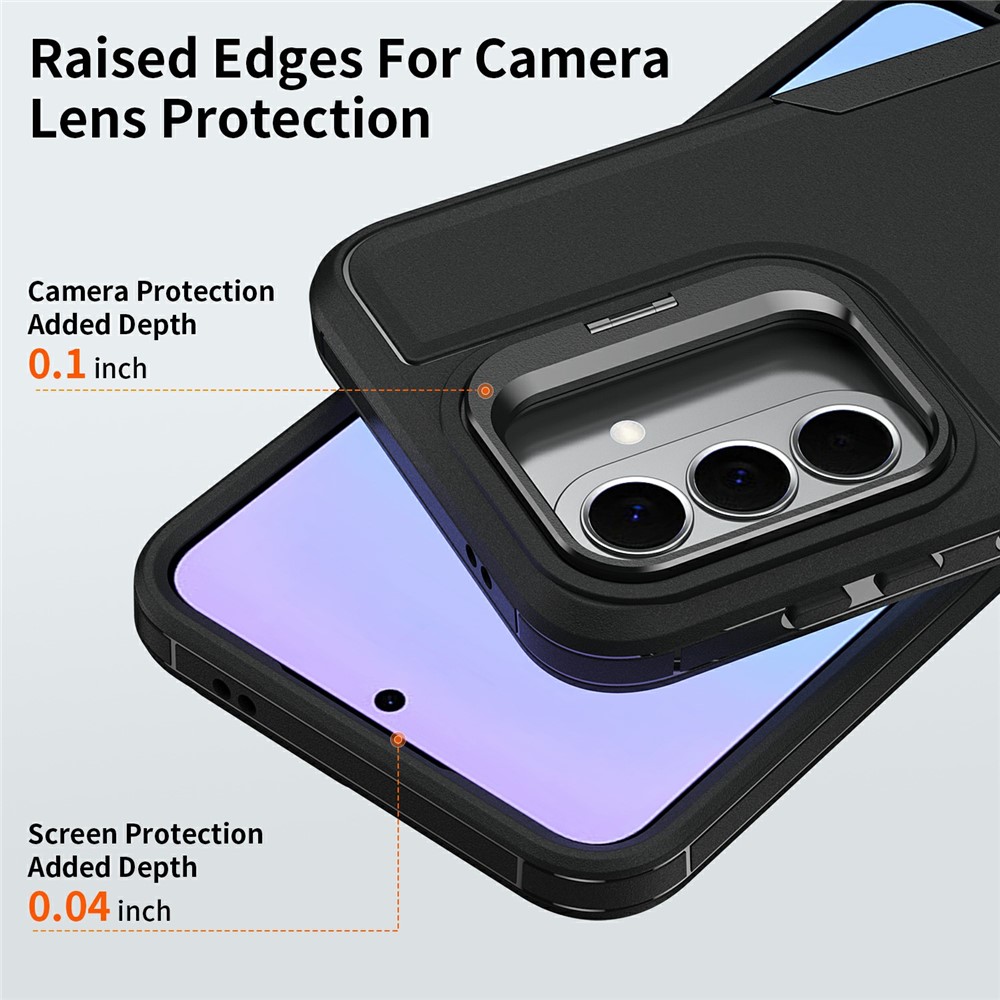 Samsung Galaxy A57 - TPU Hybrid Kickstand Black — estuche (foto 5 de 9)
