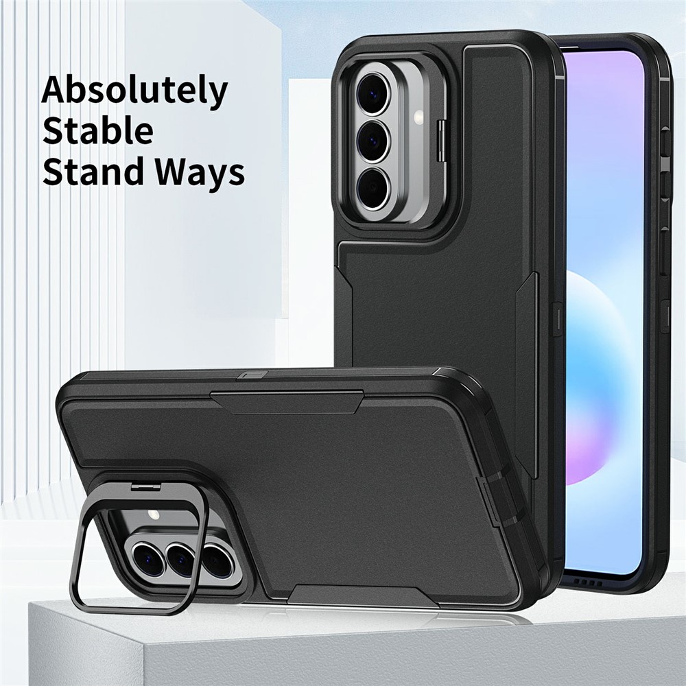Samsung Galaxy A57 - TPU Hybrid Kickstand Black — estuche (foto 6 de 9)