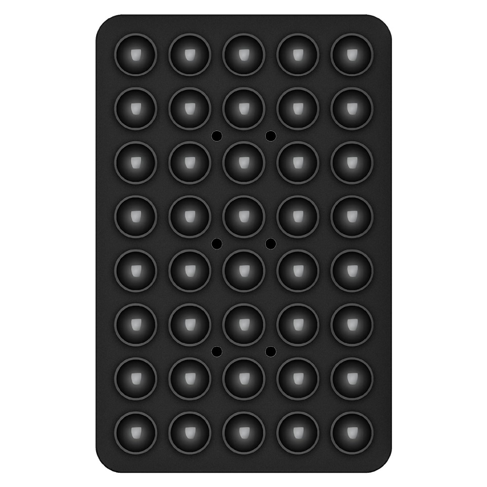 Silicone Suction Cup - Double Sided Black