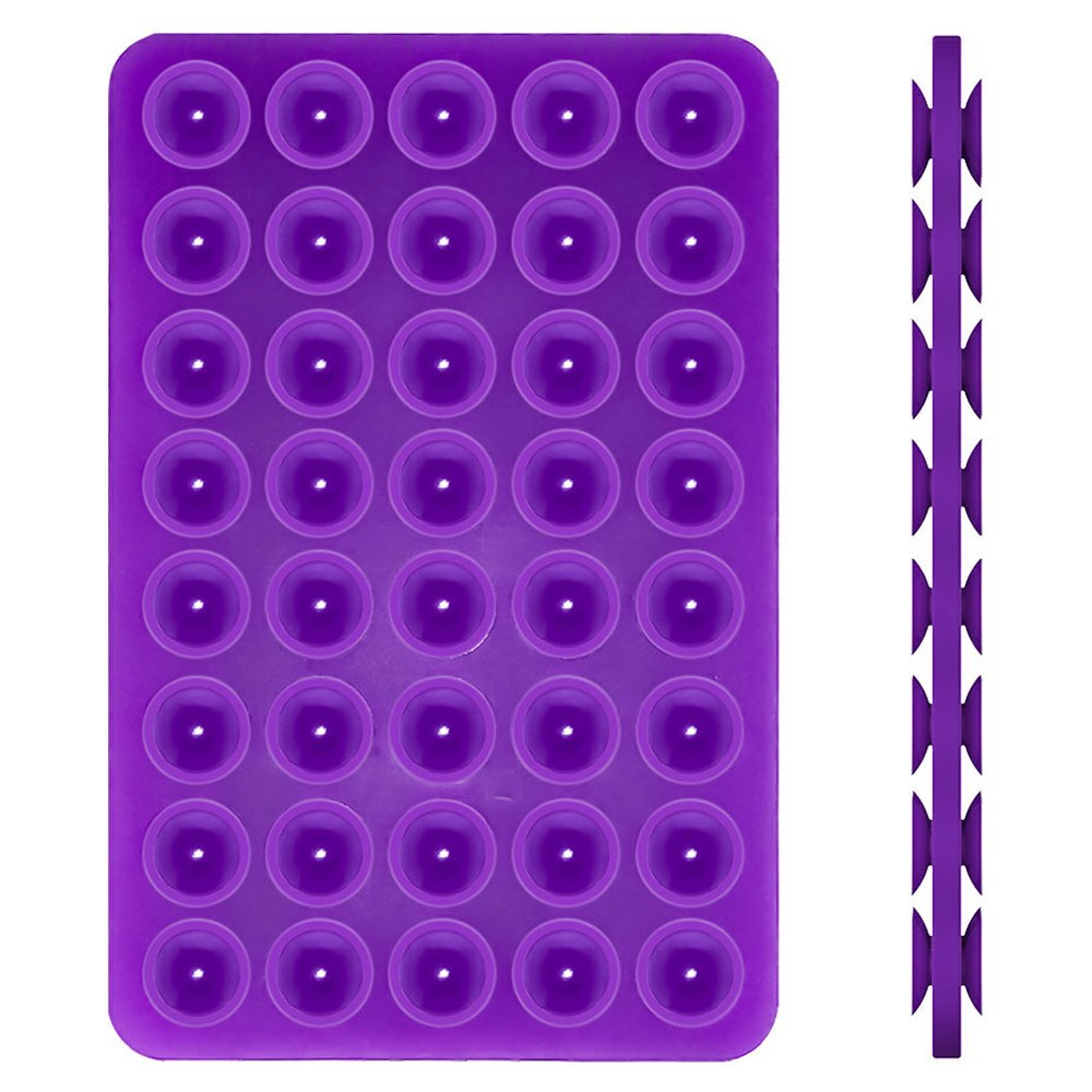 Silicone Suction Cup - Double Sided Purple — soporte