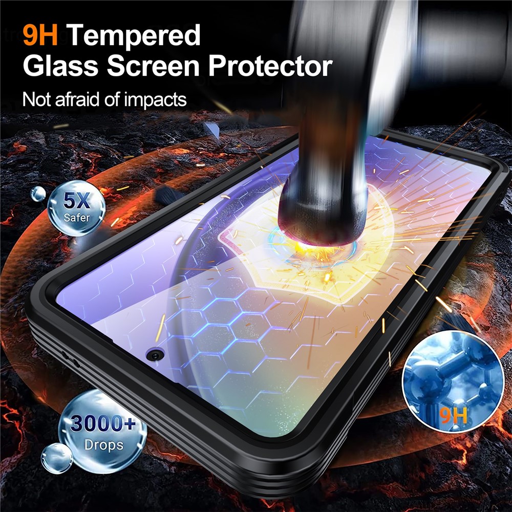 Samsung Galaxy A57 - Magnetic Case With Tempered Glass Black — estuche (foto 5 de 7)