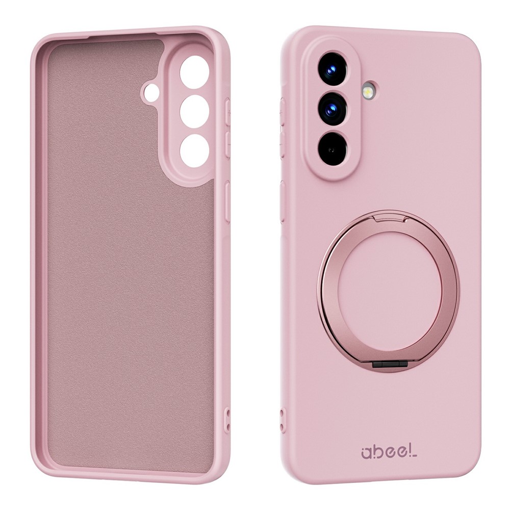 Samsung Galaxy A57 - ABEEL Kickstand Liquid Silicone Pink