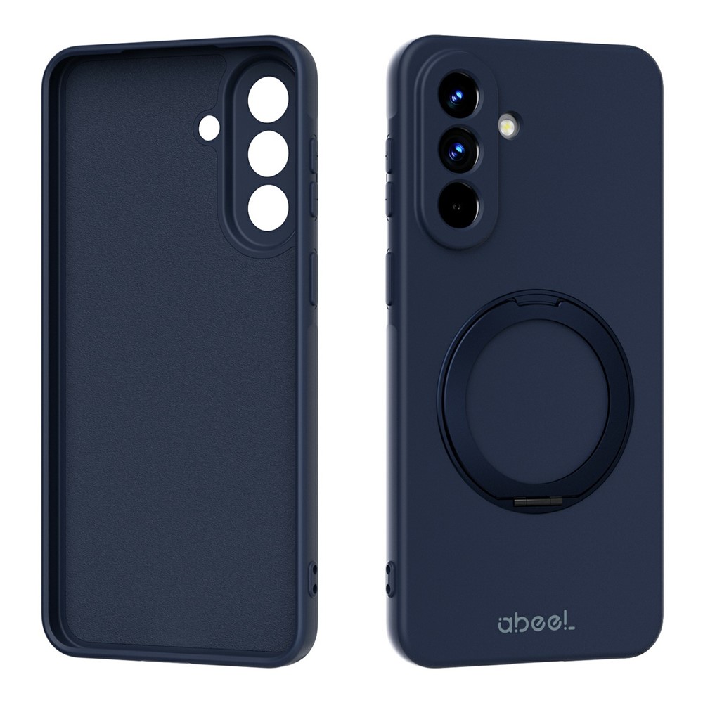 Samsung Galaxy A57 - ABEEL Kickstand Liquid Silicone Dark Blue