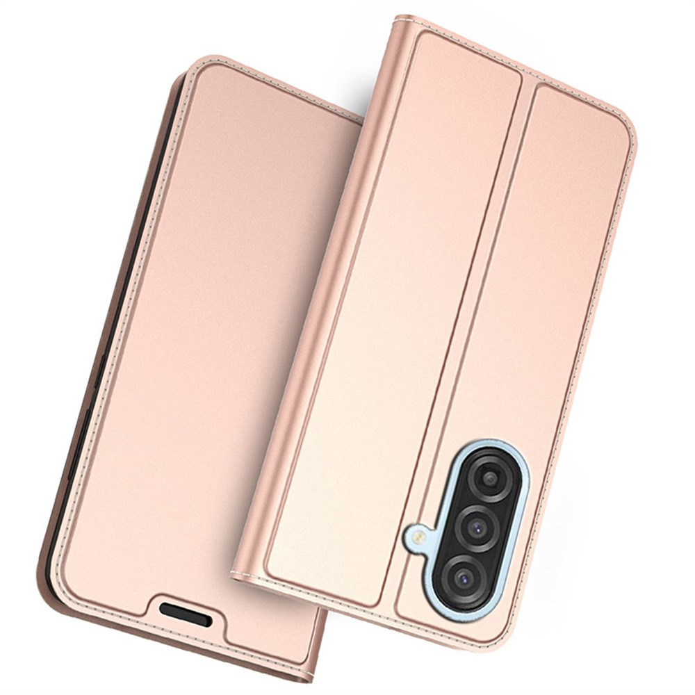 Samsung Galaxy A57 - PU Leather Card Holder Stand Rose Gold