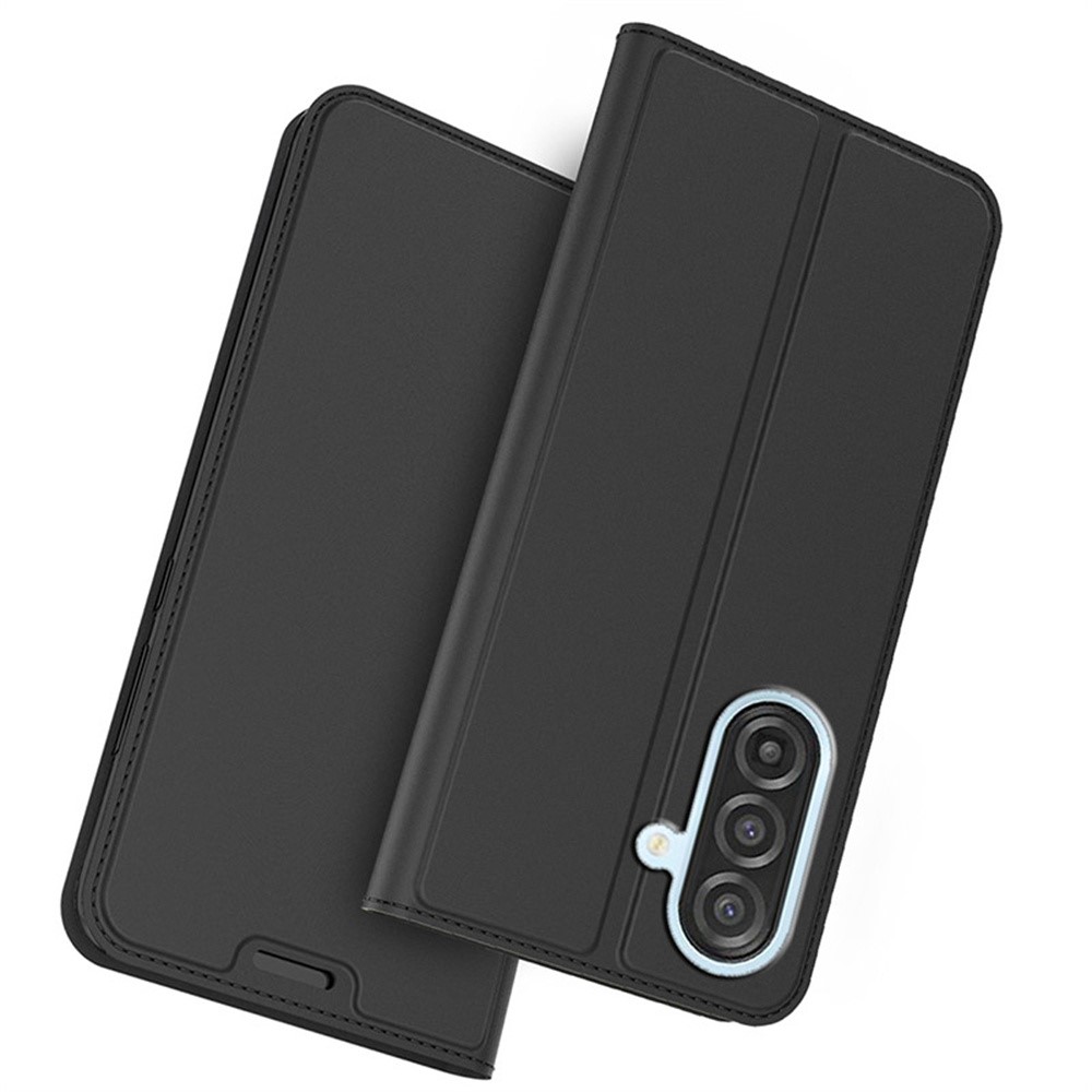 Samsung Galaxy A57 - PU Leather Card Holder Stand Black