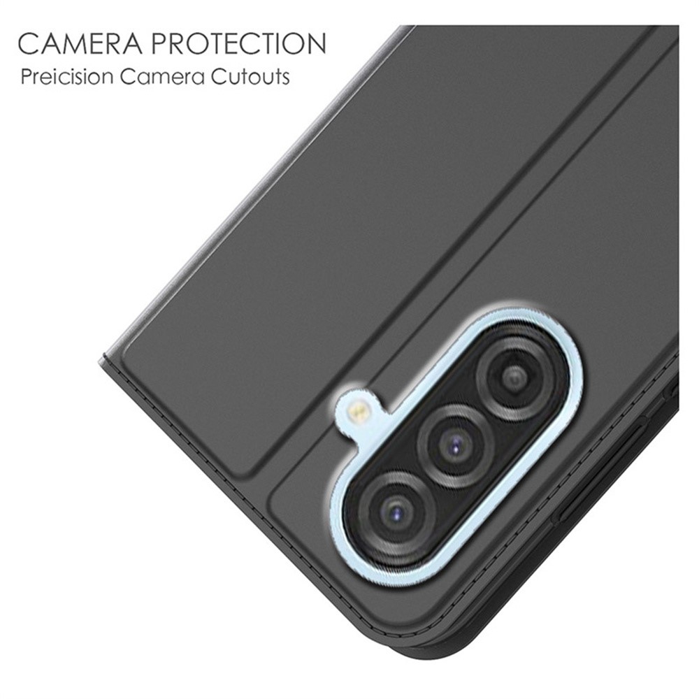 Samsung Galaxy A57 - PU Leather Card Holder Stand Black — estuche (foto 5 de 6)