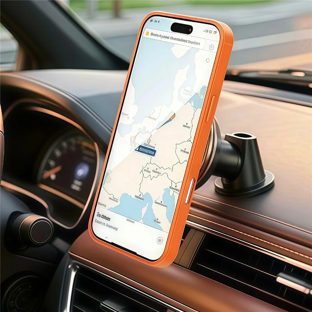 iPhone 15 - Magnetic Rotary Kickstand Black — estuche (foto 3 de 3)