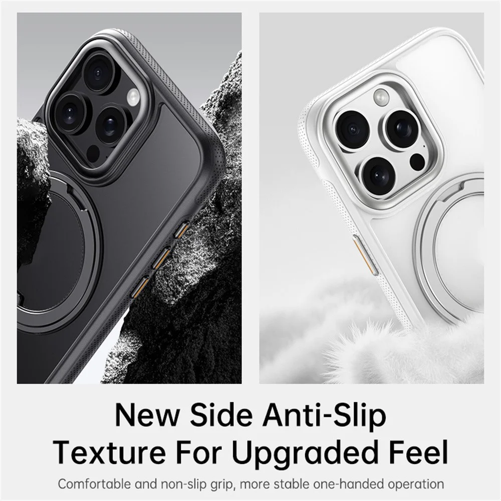 iPhone 15 Pro Max - Kickstand With MagSafe Black — estuche (foto 4 de 6)