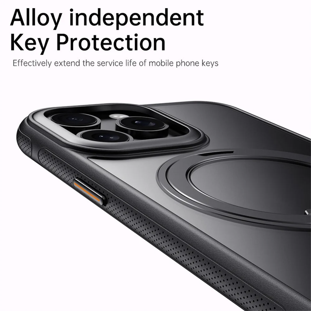 iPhone 15 Pro Max - Kickstand With MagSafe Black — estuche (foto 5 de 6)