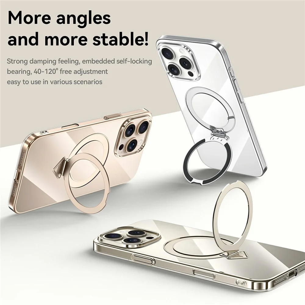 iPhone 15 Pro Max - SULADA Kickstand With MagSafe Titanium Black — estuche (foto 3 de 6)