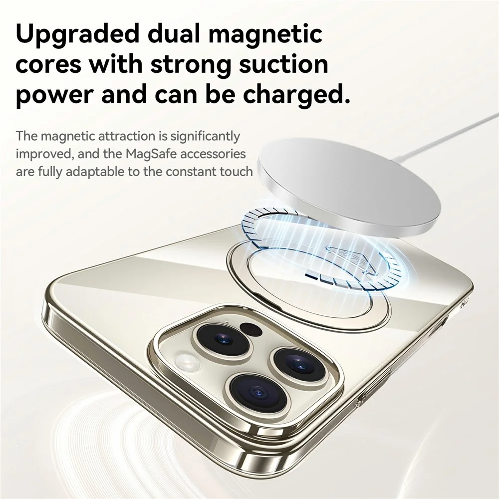 iPhone 15 Pro Max - SULADA Kickstand With MagSafe Titanium Black — estuche (foto 6 de 6)