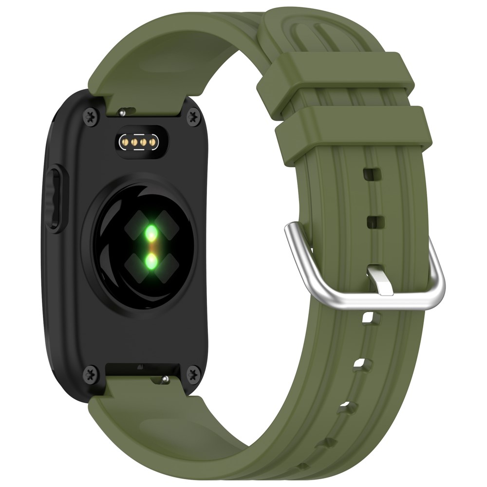 Garmin - CIRQA Silicone Strap Quick Release Army Green — correa