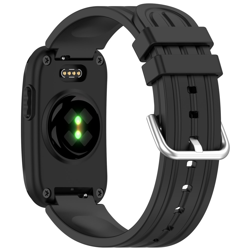 Garmin - CIRQA Silicone Strap Quick Release Black — correa