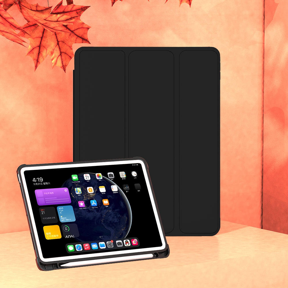 iPad 10.9 2022 - Leather Wallet Black — estuche (foto 2 de 7)