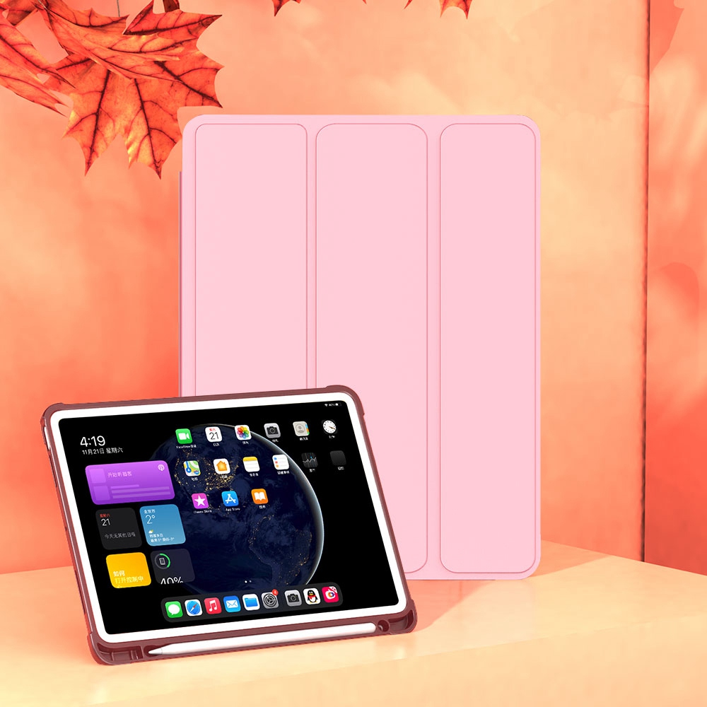 iPad 10.9 2022 - Leather Wallet Pink — estuche (foto 2 de 7)