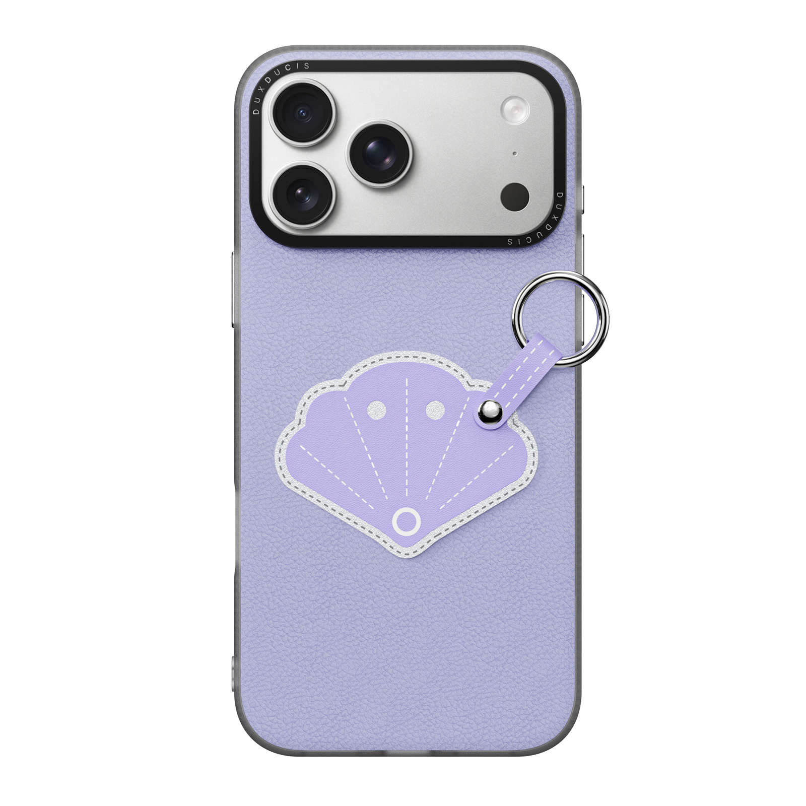 iPhone 18 Pro/17 Pro - DUX DUCIS Luvy Series Finger Ring Lilac Purple Shell — estuche