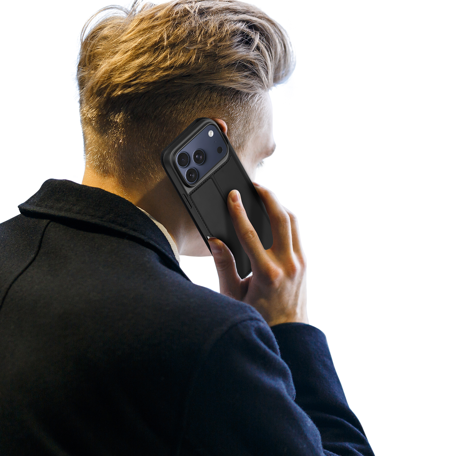 iPhone 18 Pro/17 Pro - DUX DUCIS Skin Pro Black — estuche (foto 2 de 7)