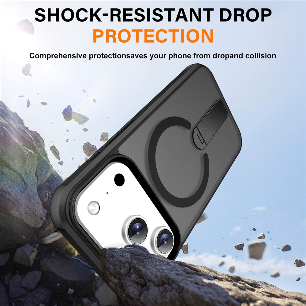 iPhone 18 Pro/17 Pro - Kickstand Drop Protection With MagSafe Black — estuche (foto 5 de 7)