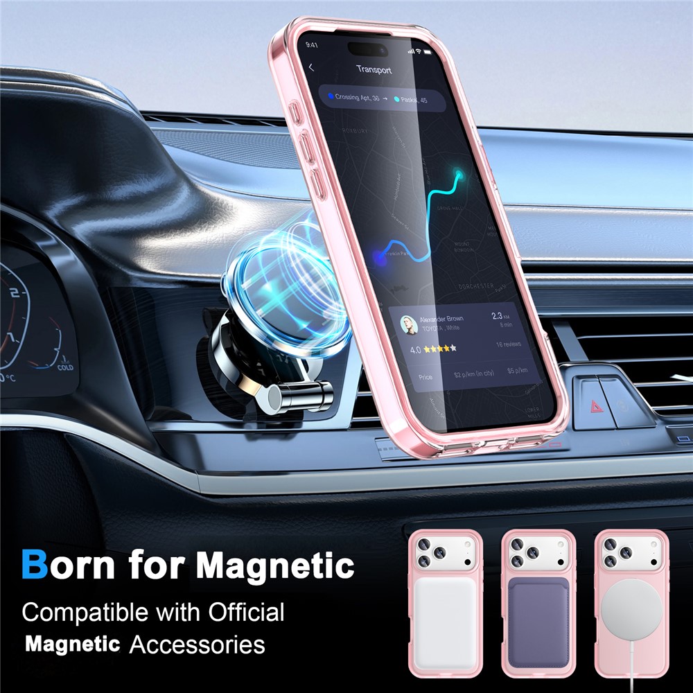 iPhone 18 Pro/17 Pro - Kickstand Frosted With Pet Screen Pink — estuche (foto 3 de 6)