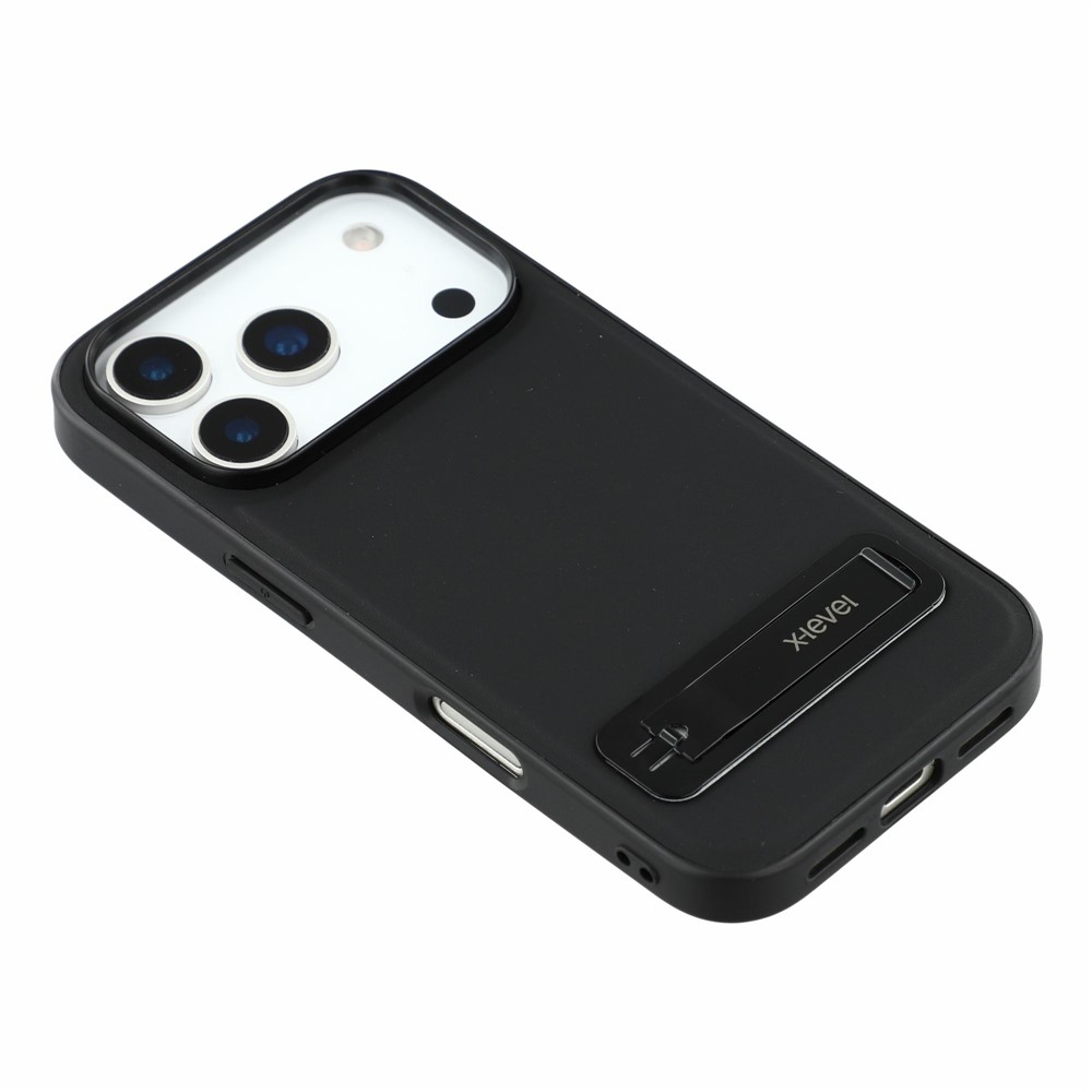 iPhone 18 Pro/17 Pro - X-LEVEL Leather Coated Black — estuche (foto 3 de 4)