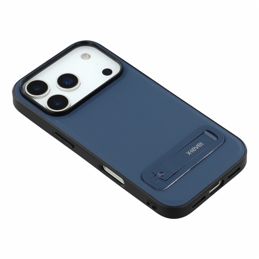 iPhone 18 Pro/17 Pro - X-LEVEL Leather Coated Dark Blue — estuche (foto 3 de 4)