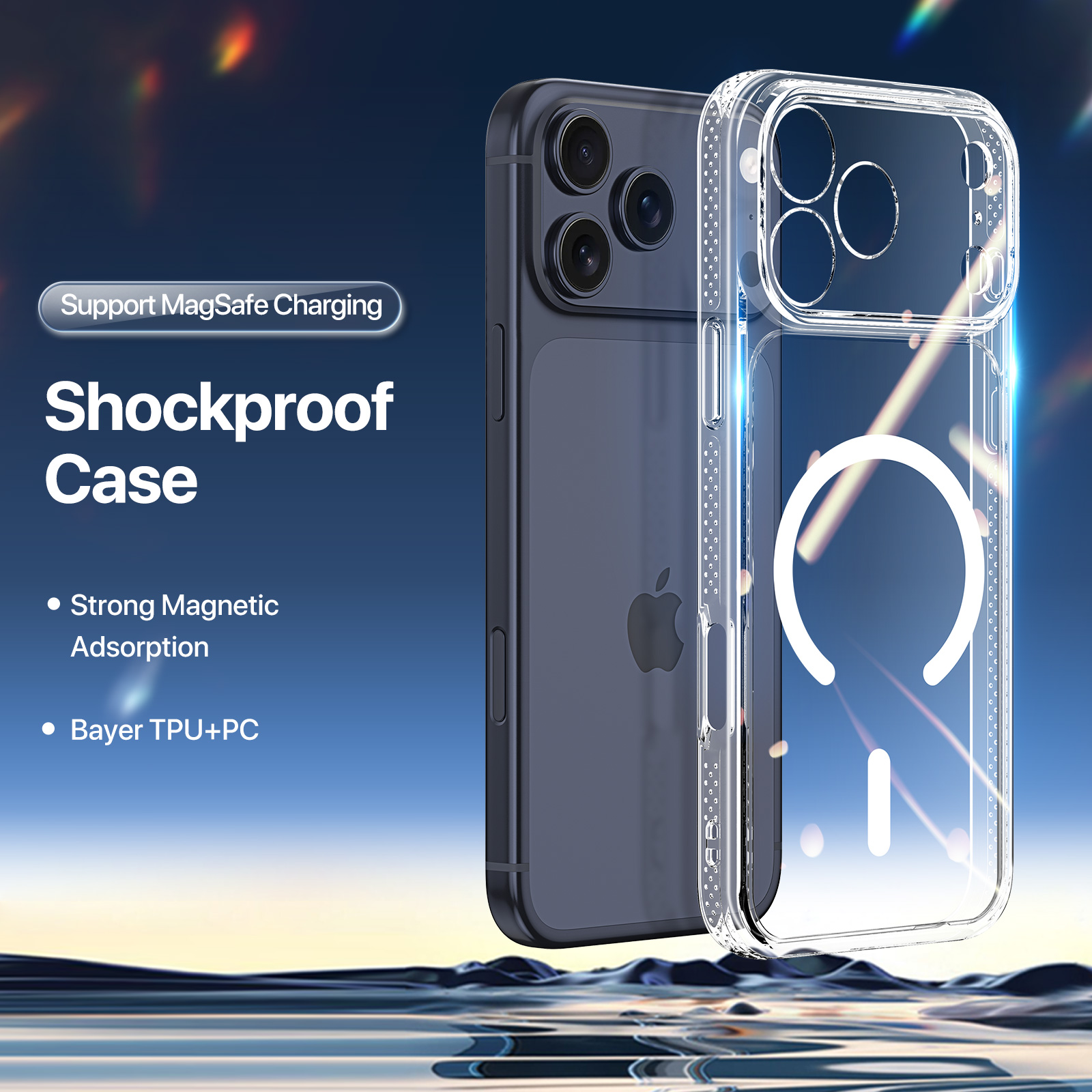 iPhone 18 Pro Max/17 Pro Max - DUX DUCIS Clin Series With MagSafe Clear — estuche (foto 4 de 7)