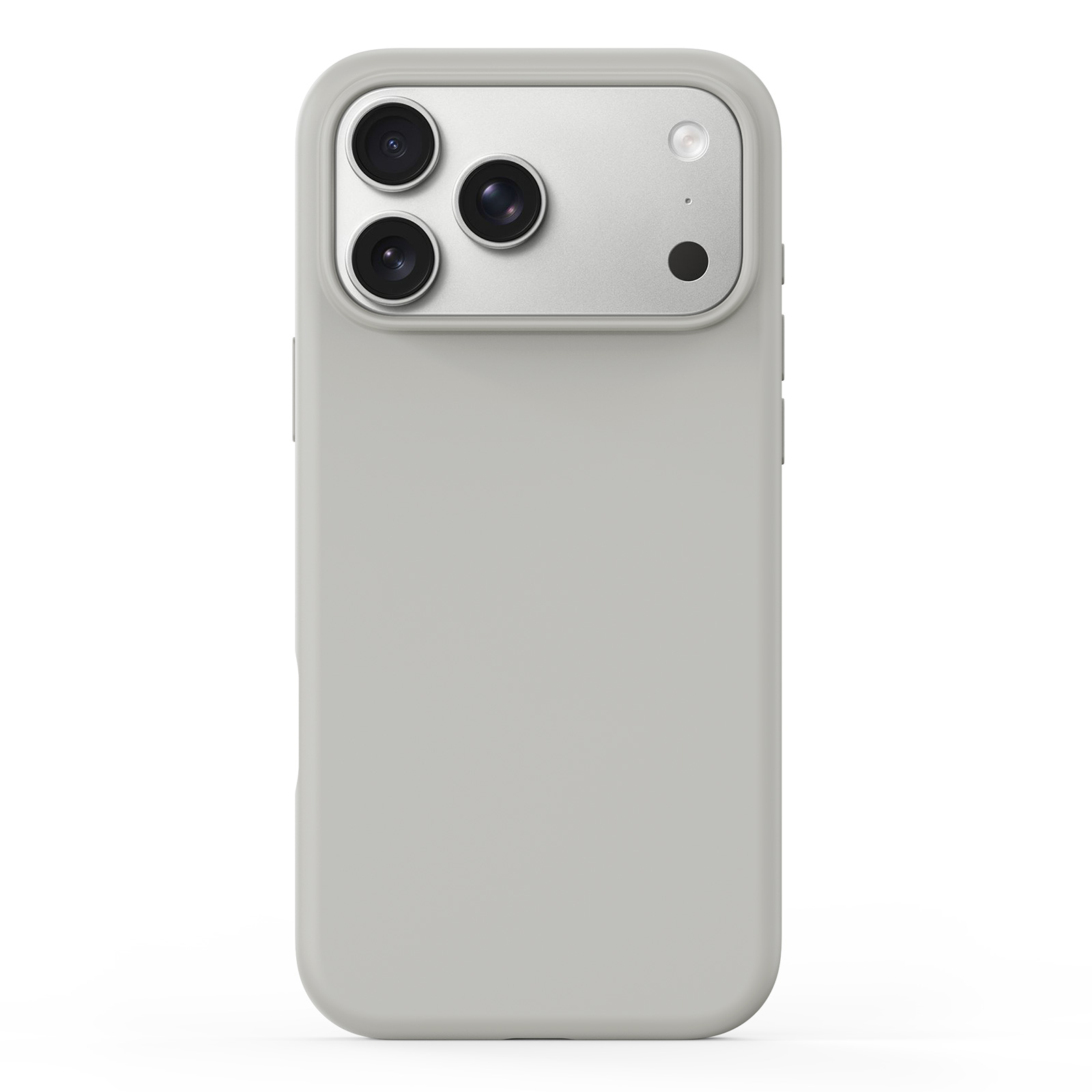 iPhone 18 Pro Max/17 Pro Max - DUX DUCIS Piel Series Liquid Silicone Beige — estuche