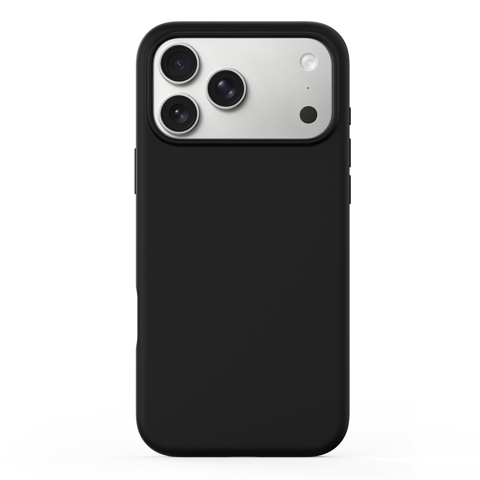 iPhone 18 Pro Max/17 Pro Max - DUX DUCIS Piel Series Liquid Silicone Black — estuche