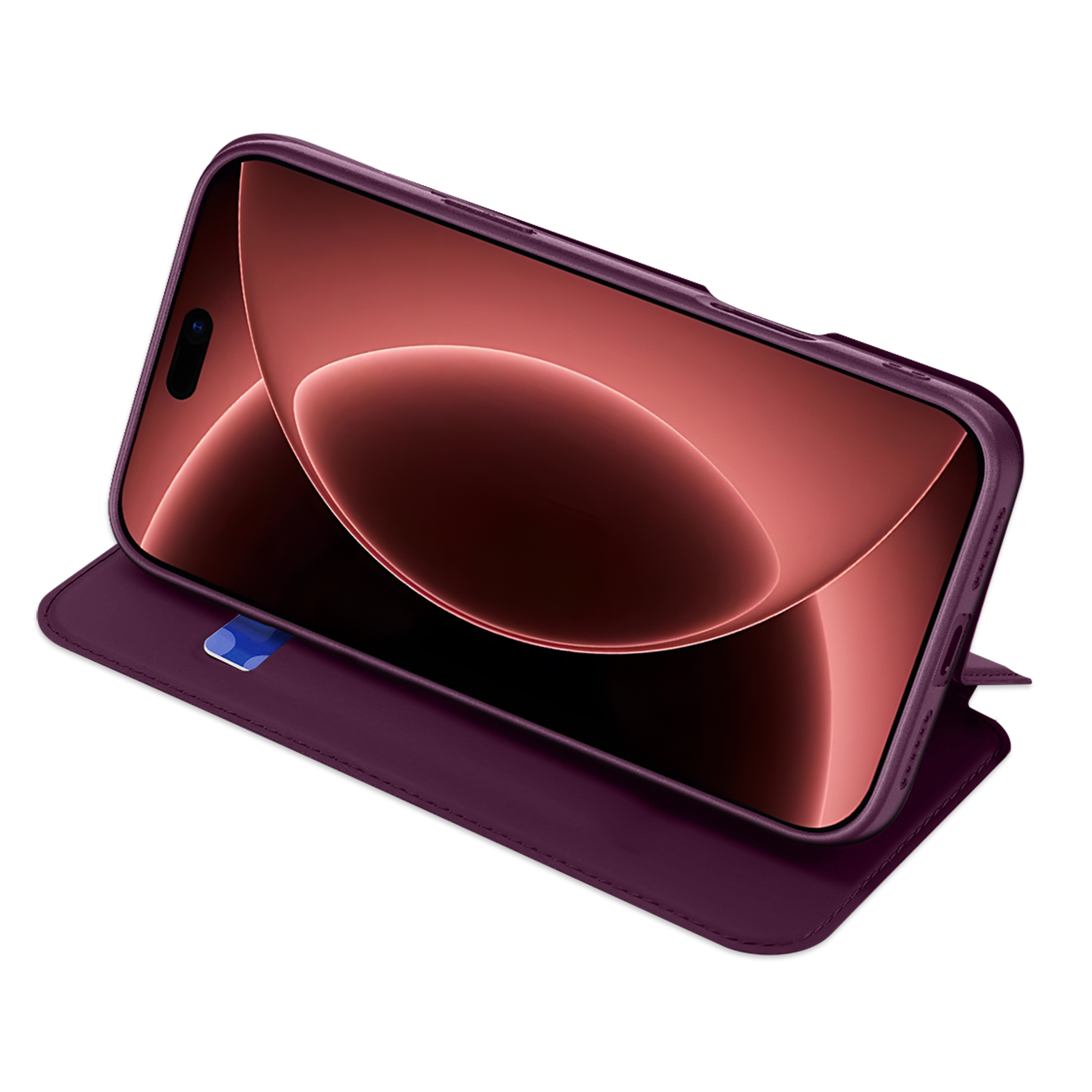 iPhone 18 Pro Max/17 Pro Max - DUX DUCIS Skin Pro Dark Cherry — estuche (foto 5 de 7)