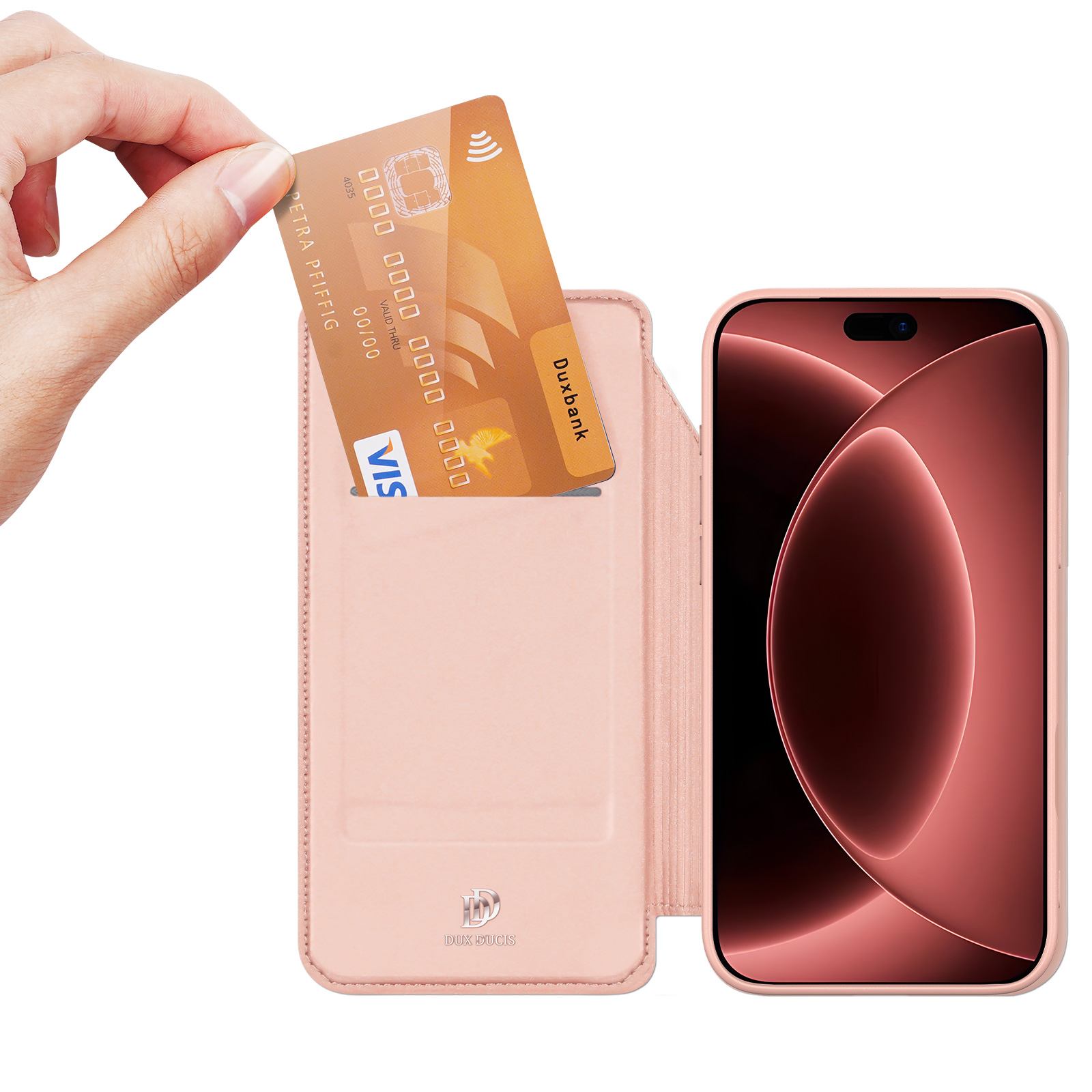 iPhone 18 Pro Max/17 Pro Max - DUX DUCIS Skin Pro Pink — estuche (foto 2 de 7)