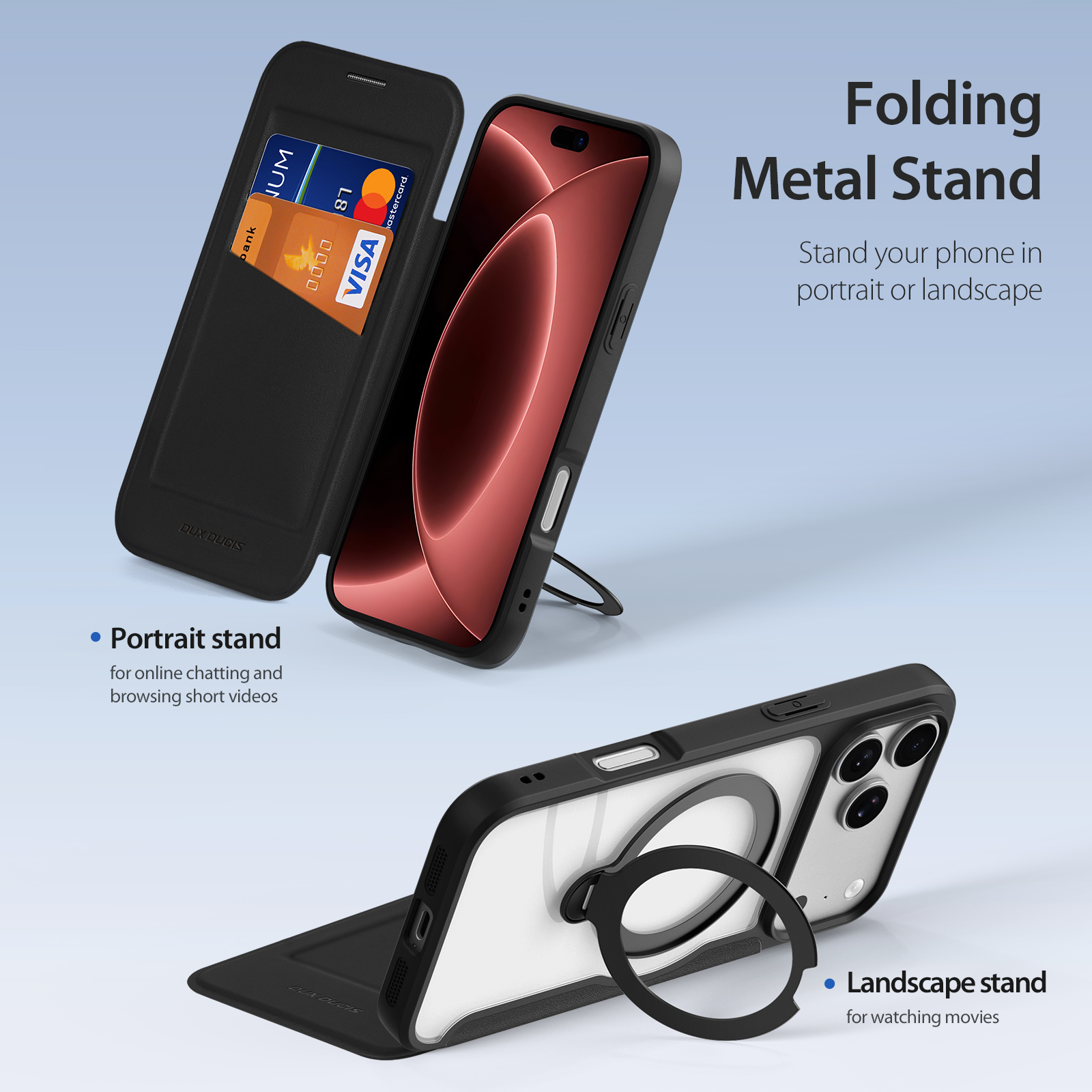 iPhone 18 Pro Max/17 Pro Max - DUX DUCIS Skin X Pro Series With MagSafe Black — estuche (foto 4 de 7)