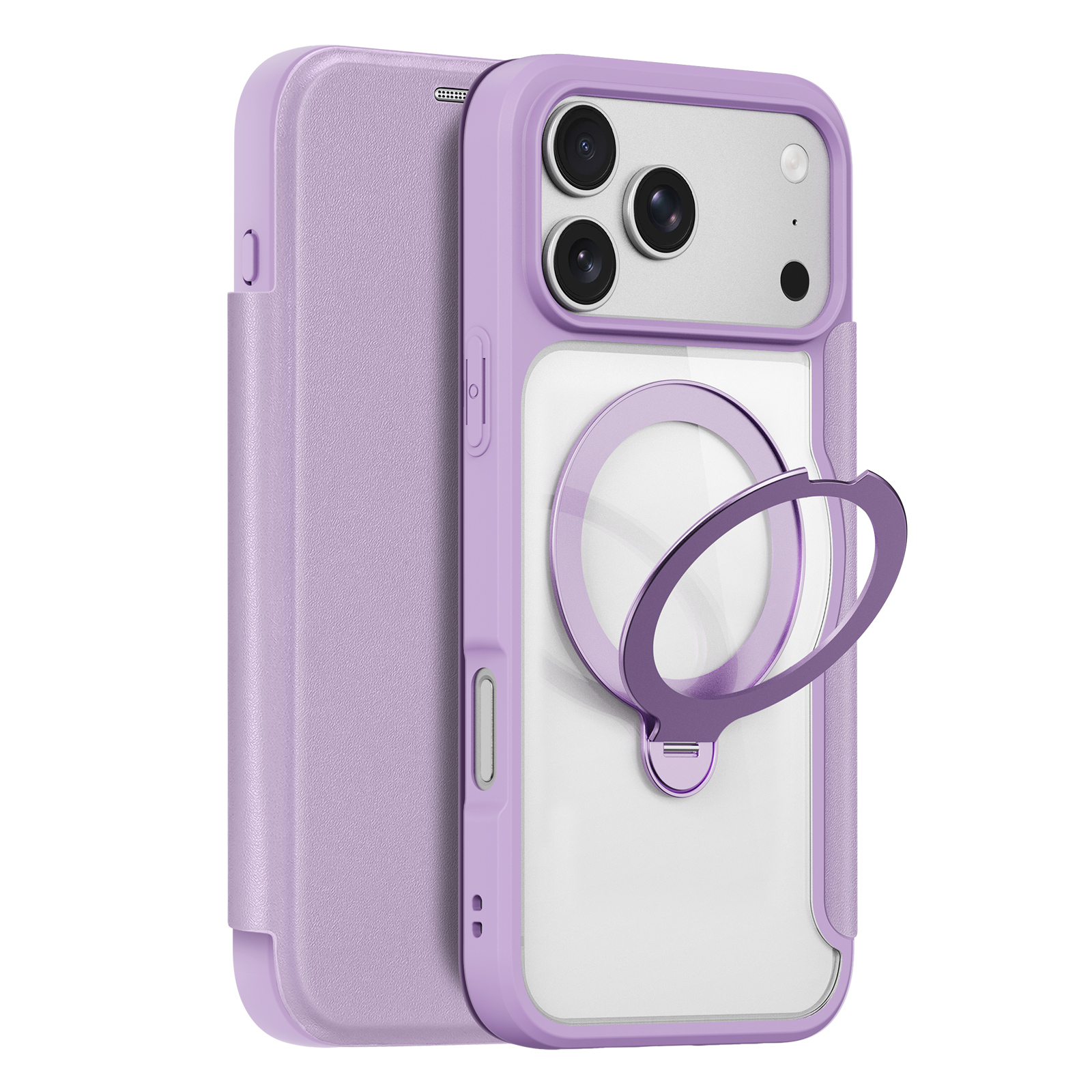 iPhone 18 Pro Max/17 Pro Max - DUX DUCIS Skin X Pro Series With MagSafe Purple Pink — estuche