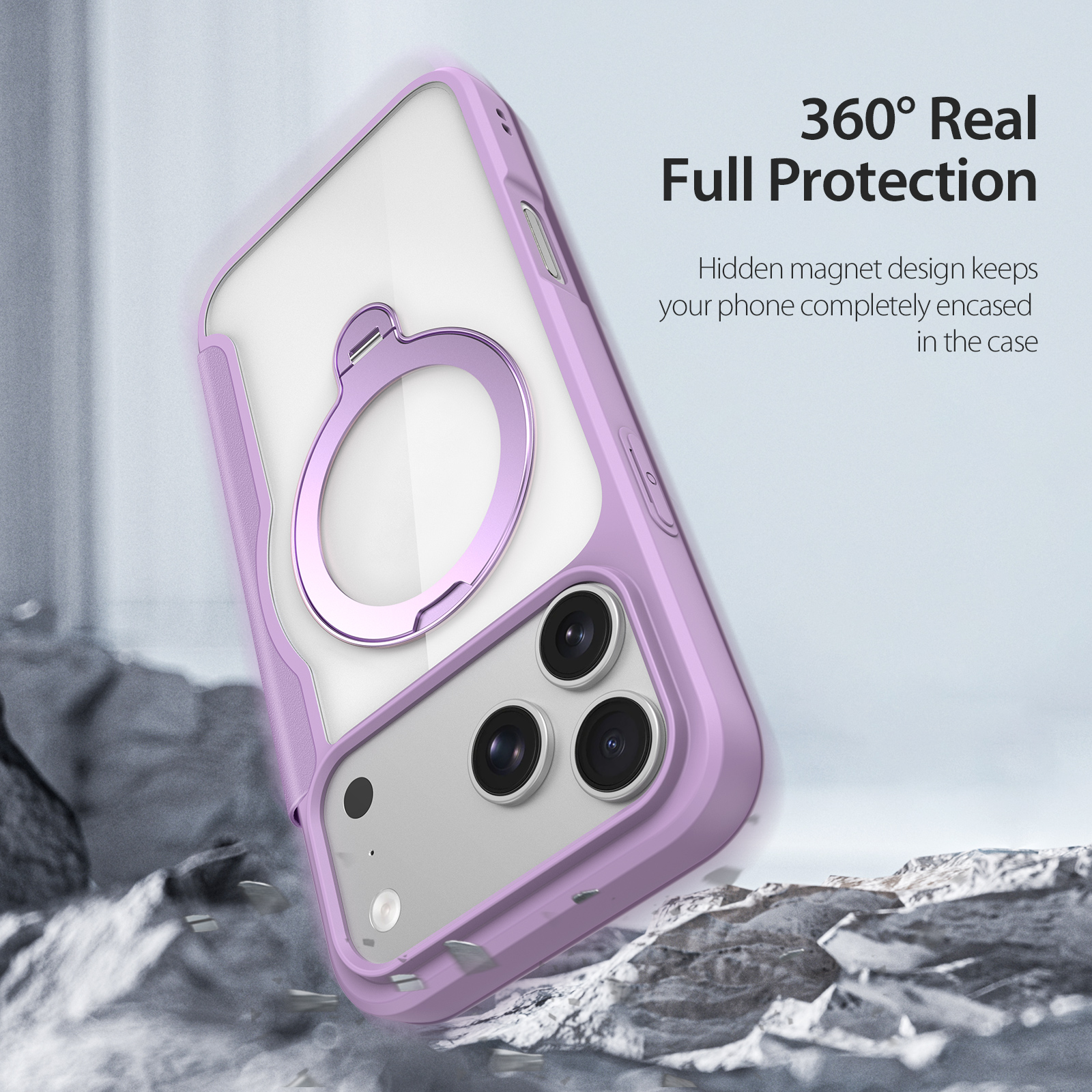 iPhone 18 Pro Max/17 Pro Max - DUX DUCIS Skin X Pro Series With MagSafe Purple Pink — estuche (foto 6 de 7)